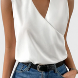 Estela – Top Suave de Verano con Escote en V para un Estilo Fresco y Elegante