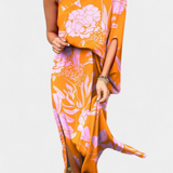 Luzia – Vestido de Un Hombro con Estampado Romántico y Elegante