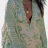 Isabel – Conjunto Camisero Estampado con Short Elástico para un Estilo Bohemio y Auténtico