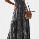 Elena – Vestido Vintage con Estampado Floral y Elegancia Atemporal