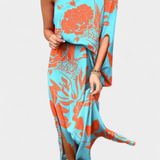 Luzia – Vestido de Un Hombro con Estampado Romántico y Elegante