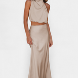 Elena – Conjunto Drapeado de Falda para un Estilo Elegante y Sofisticado