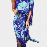 Luzia – Vestido de Un Hombro con Estampado Romántico y Elegante