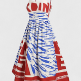 Carmen – Vestido Vintage con Estampado Divertido para Días Soleados