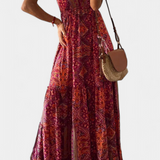 Elena – Vestido Vintage con Estampado Floral y Elegancia Atemporal