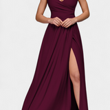 Marisol – Vestido Largo Con Drapeado Para Una Elegancia Sofisticada