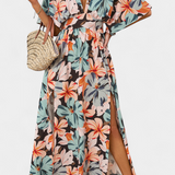 María – Vestido Largo Floral con Estilo Fresco y Elegante