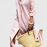 Lola – Vestido Camisero de Rayas con Estilo Fresco y Elegante