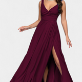 Marisol – Vestido Largo Con Drapeado Para Una Elegancia Sofisticada