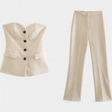 Marisol – Conjunto Relajado Sin Mangas para Una Comodidad Elegante