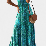 Elena – Vestido Vintage con Estampado Floral y Elegancia Atemporal