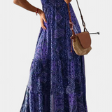 Elena – Vestido Vintage con Estampado Floral y Elegancia Atemporal