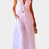 Clara – Conjunto Elegante con Chaleco y Pantalón Ideal para Verano