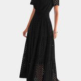 Isabel – Vestido Maxi de Encaje Bordado para Momentos Especiales