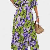 María – Vestido Largo Floral con Estilo Fresco y Elegante