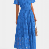 Isabel – Vestido Maxi de Encaje Bordado para Momentos Especiales