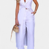 Clara – Conjunto Elegante con Chaleco y Pantalón Ideal para Verano