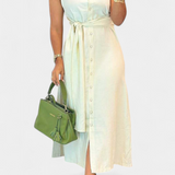 Clara – Vestido Elegante Sin Mangas Con Cinturón Que Resalta Tu Silueta