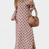 Brisa – Vestido Largo Geométrico con Estilo y Comodidad