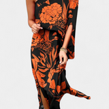 Luzia – Vestido de Un Hombro con Estampado Romántico y Elegante