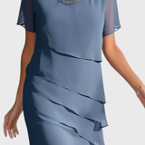 Claudia – Vestido de Gasa con Estilo Elegante y Versátil