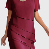Claudia – Vestido de Gasa con Estilo Elegante y Versátil