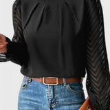 Elena – Blusa de Manga Larga Náutica para un Estilo Elegante y Sofisticado