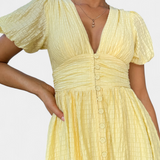 Clara – Vestido Maxi con Estilo Romántico y Veraniego
