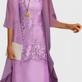 Valentina – Vestido Conjunto Elegante de Chiffon para Momentos Especiales