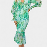 Clara – Vestido Floral Con Cintura Fruncida Para Momentos Especiales