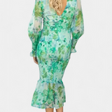 Clara – Vestido Floral Con Cintura Fruncida Para Momentos Especiales