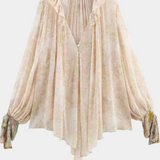 Clara – Blusa Ligera con Estampado Pastel para Días Soleados