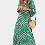 Paloma – Vestido Boho con Estampado Artístico y Estilo Único