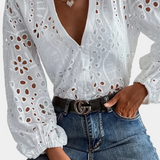 Elena – Blusa Bohemia con Encanto y Elegancia Natural