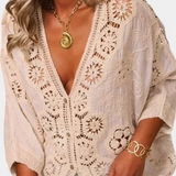 Aitana – Blusa de Crochet Elegante y Romántica
