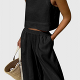 Avelina – Conjunto Minimalista de Algodón y Lino para un Estilo Elegante y Cómodo