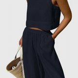 Avelina – Conjunto Minimalista de Algodón y Lino para un Estilo Elegante y Cómodo