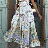Cirila – Vestido Largo Floral con Encanto Etéreo y Romántico