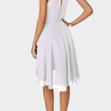 Teresa – Vestido de Gasa con Volantes para un Look Sofisticado y Romántico