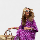 Paloma – Vestido Boho con Estampado Artístico y Estilo Único