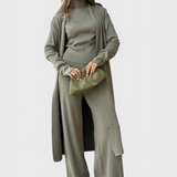 Olivia – Conjunto de Punto de 3 Piezas para Elegancia y Comodidad Diaria