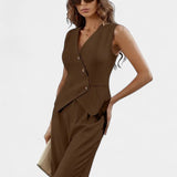 Valentina – Elegante Conjunto de Chaleco y Pantalones para Lucir Radiante