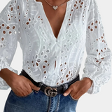 Elena – Blusa Bohemia con Encanto y Elegancia Natural