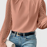 Elena – Blusa de Manga Larga Náutica para un Estilo Elegante y Sofisticado