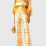 Estela – Conjunto Estampado de Dos Piezas con Estilo Sofisticado