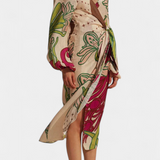 Valentina – Vestido Cruzado Floral con Estilo Bohemio y Elegante