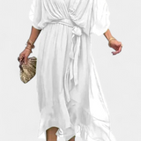 Isabel – Vestido Flowy con Escote en V para un Verano Elegante y Confortable
