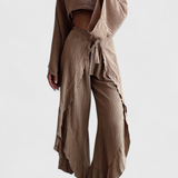 Clara – Conjunto Bohemio con Kimono y Pantalón Cruzado para Estilo y Comodidad