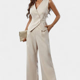 Valentina – Elegante Conjunto de Chaleco y Pantalones para Lucir Radiante