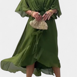 Isabel – Vestido Flowy con Escote en V para un Verano Elegante y Confortable